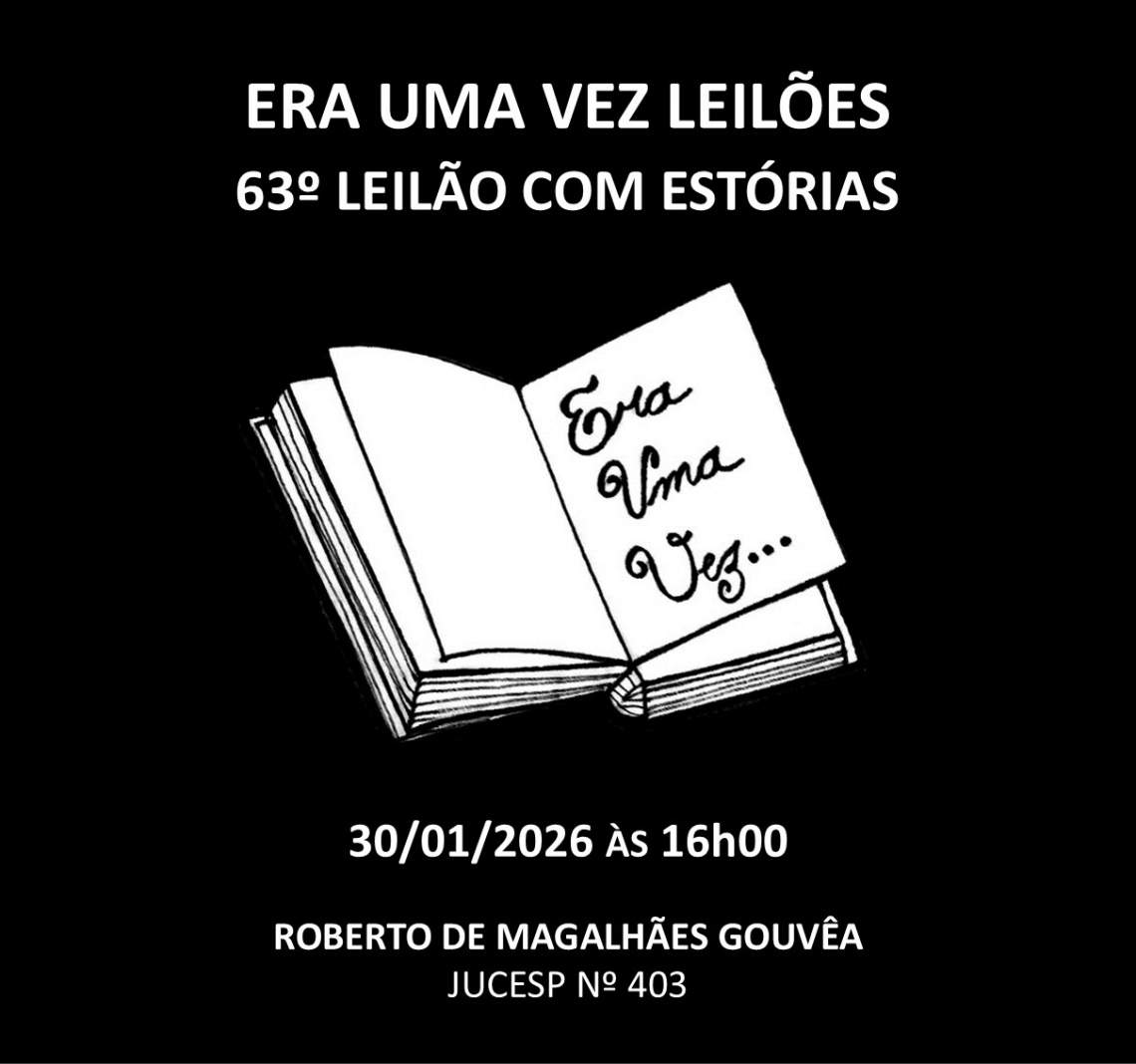 63º LEILÃO COM ESTÓRIAS - 30/01/2026 às 16h00