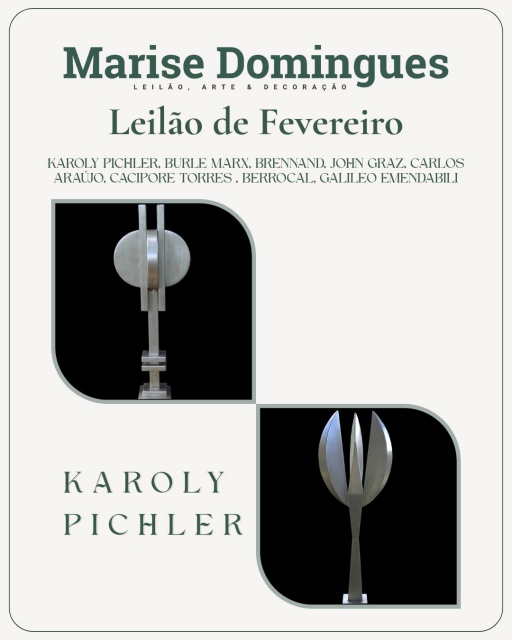 KAROLY PICHLER, BURLE MARX, BRENNAND, JOHN GRAZ, CARLOS ARAÚJO, CACIPORE TORRES , BERROCAL, EMENDABI