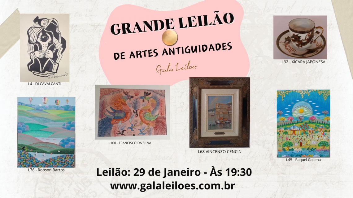 LEILÃO DE ARTES E ANTIGUIDADES