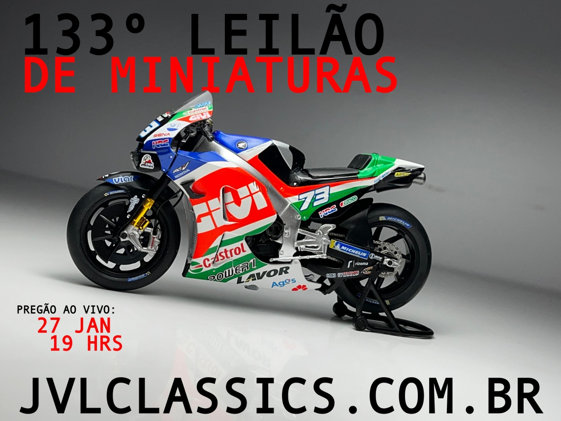 133º  Leilão de Miniaturas JVL Classics - Racing Legends 1/43 & 1/18