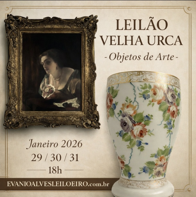 LEILÃO VELHA URCA OBJETOS DE ARTE  JANEIRO 2026