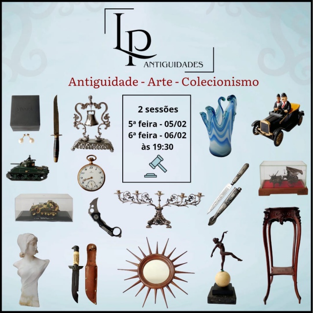 LEILÃO LP ANTIGUIDADES - Antiguidade, Arte e Colecionismo