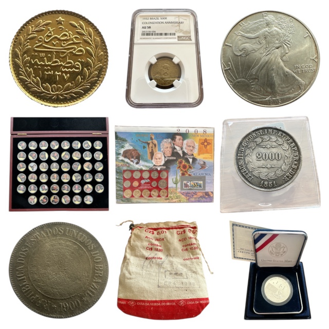 67º LEILÃO Numismart Moedas, Cédulas, Medalhas, Nacionais e Internacionais