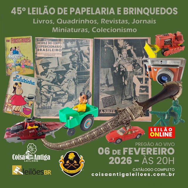 45º Brinquedos, Colecionismo, Livros, Quadrinhos, Revistas, Jornais