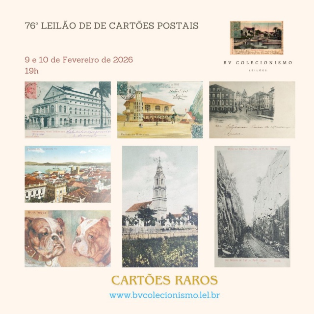 76º LEILÃO DE CARTÕES POSTAIS
