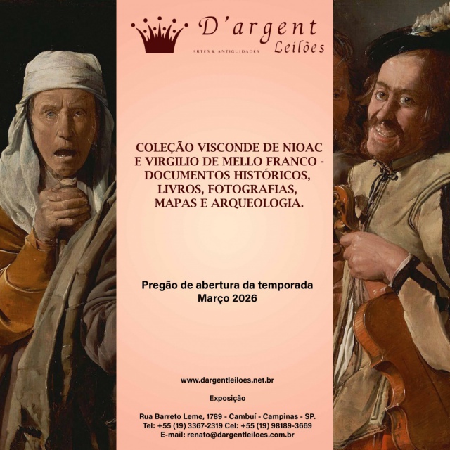 COLEÇÃO VISCONDE DE NIOAC E VIRGILIO DE MELLO FRANCO - DOCUMENTOS HISTÓRICOS, LIVROS, FOTOGRAFIAS