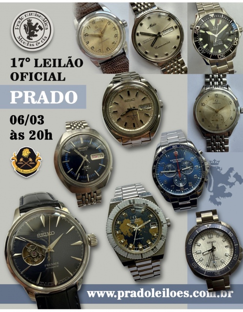 17º LEILÃO OFICIAL PRADO - RELÓGIOS
