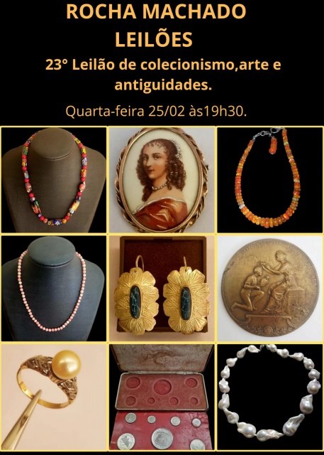 23º LEILÃO DE COLECIONISMO, ARTE E ANTIGUIDADES ROCHA MACHADO LEILÕES