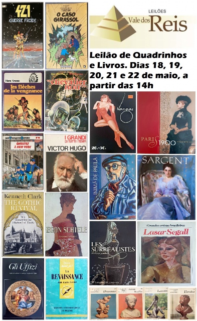 LEILÃO VALE DOS REIS - EXCLUSIVO QUADRINHOS E LIVROS