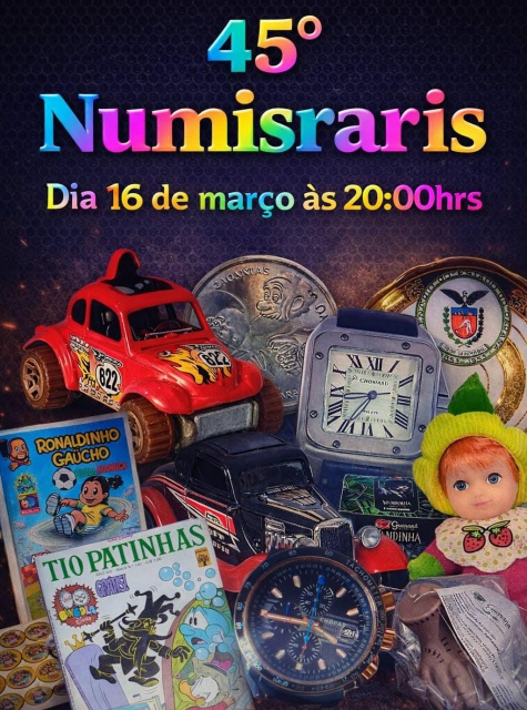 45º  LEILÃO NUMISRARIS DE COLECIONÁVEIS E ANTIGUIDADES