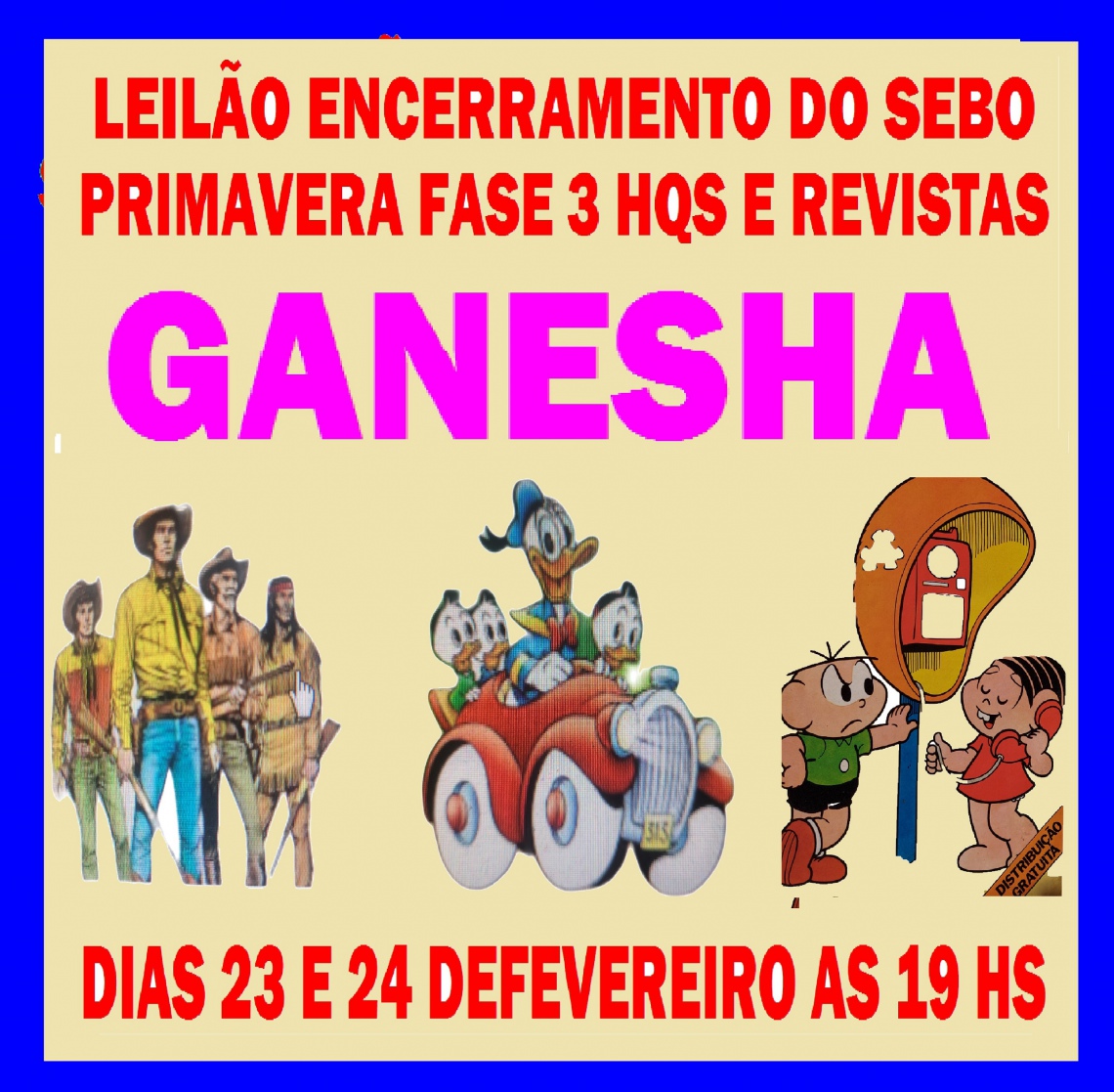 LEILÃO HQS E REVISTAS ENCERRAMENTO DO SEBO PRIMAVERA FASE 3 LOTES DUPLO DE R$10,00