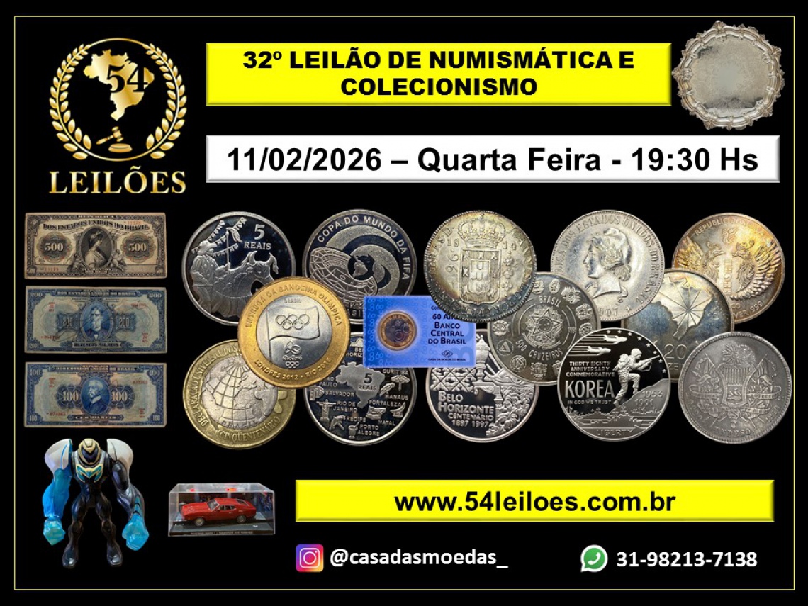 32º LEILÃO DE NUMISMÁTICA