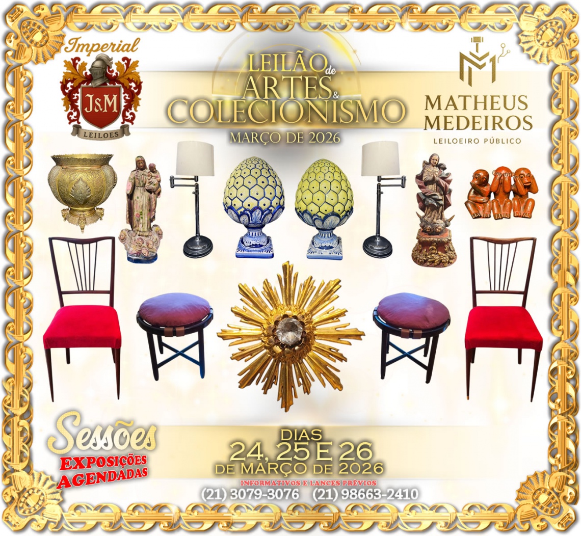 LEILÃO DE ARTES E COLECIONISMO DE MARÇO DE 2026