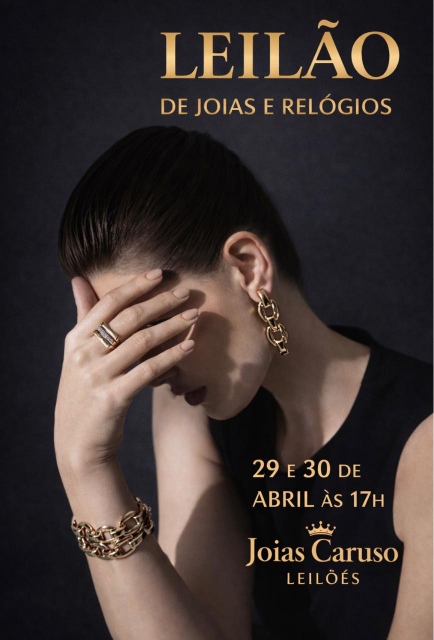 147º LEILÃO JOIAS CARUSO - JOIAS EM OURO 18 K E RELOGIOS E CANETAS  (BLACK  )