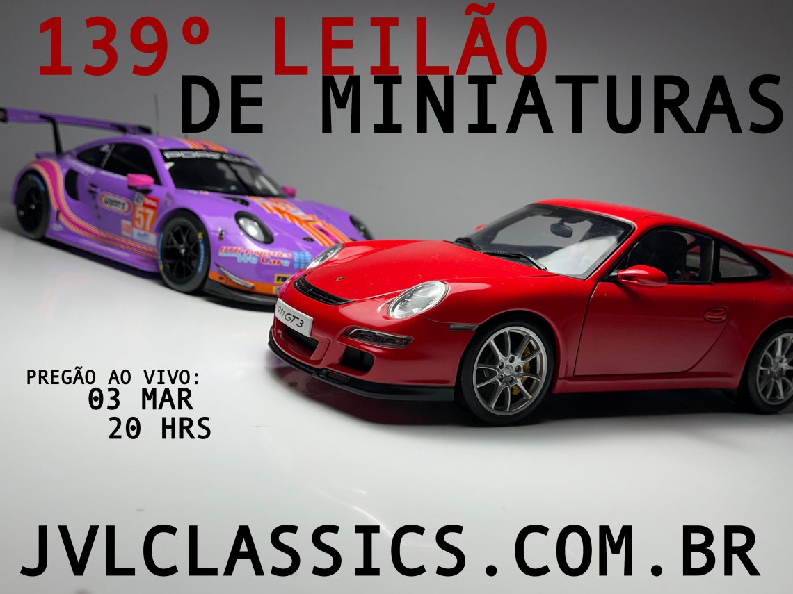 139º  Leilão de Miniaturas JVL Classics - 1/18 JVL Selection