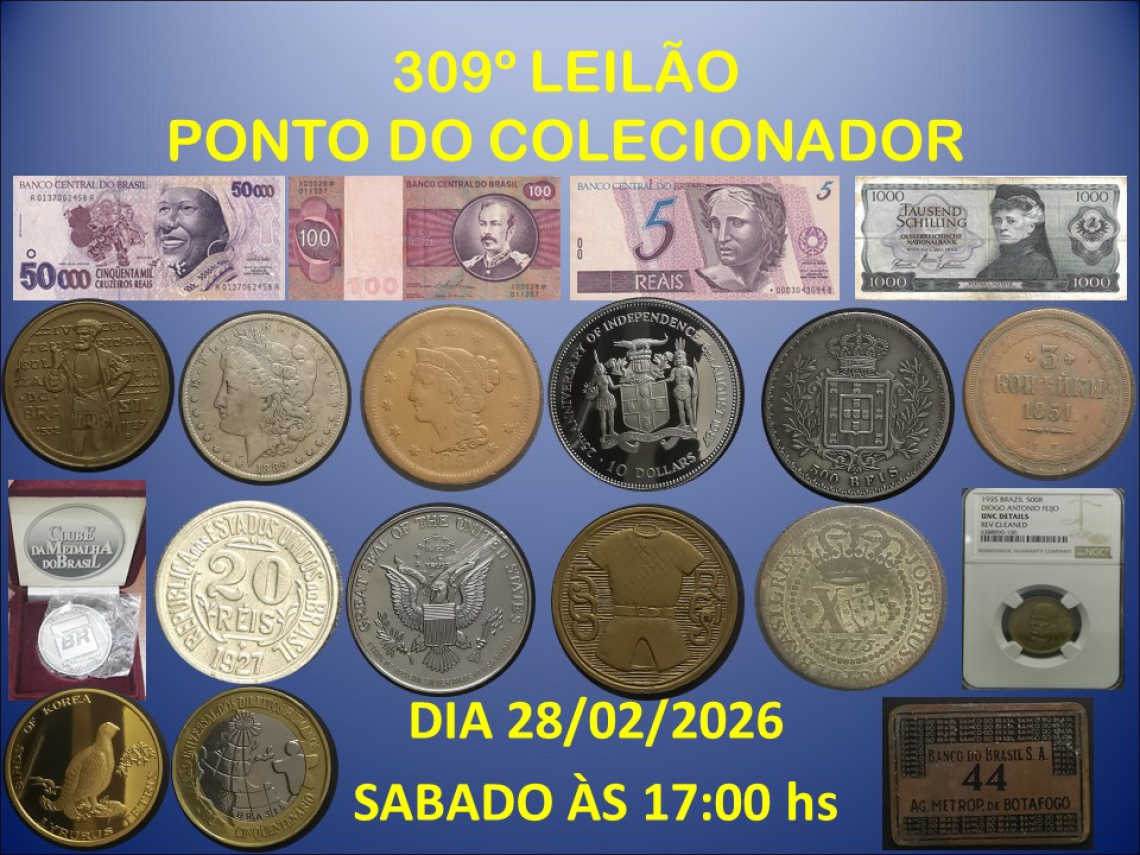 309º LEILÃO PONTO DO COLECIONADOR