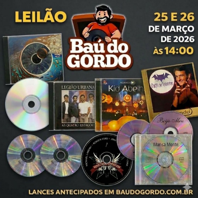GARIMPO MUSICAL! 16º LEILÃO DE CDS