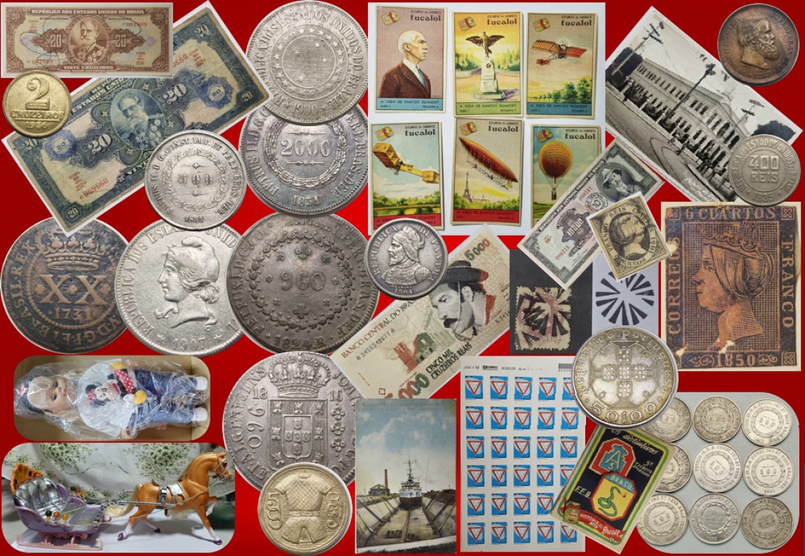 Leilão de Colecionismo em Cédulas, Moedas, Cartões Postais, Brinquedos e Afins