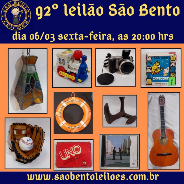 92 LEILÃO SÂO BENTO DE ARTE E ANTIGUIDADES