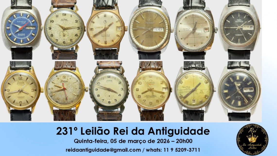 231º Leilão Rei da Antiguidade