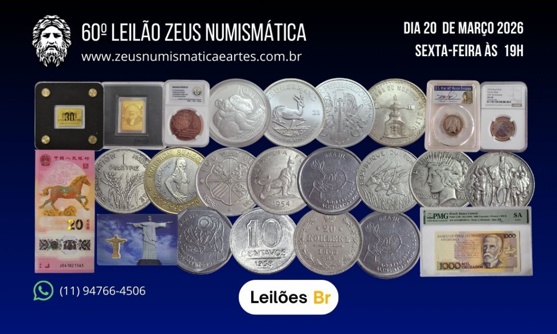 60º LEILÃO ZEUS NUMISMÁTICA