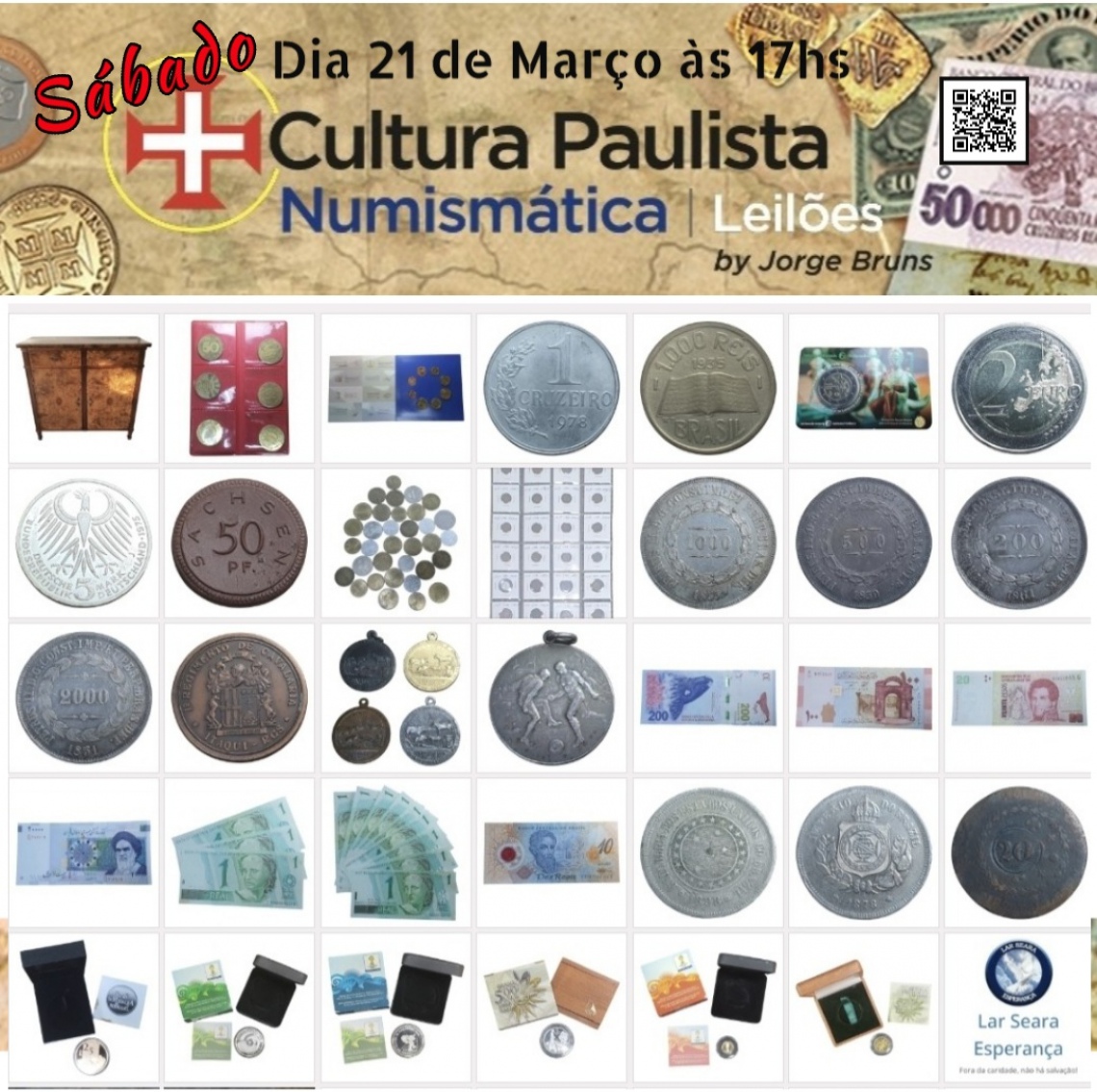 124º LEILÃO DO CULTURA PAULISTA NUMISMÁTICA - ESPECIAL !
