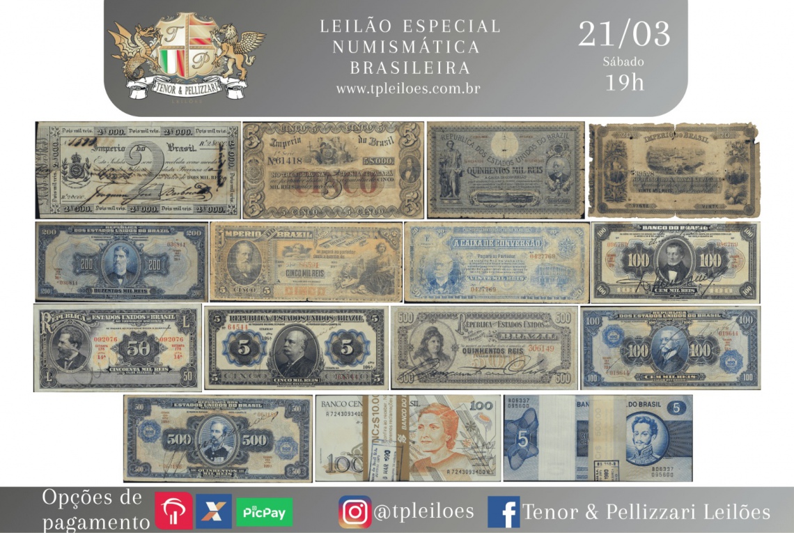 LEILÃO ESPECIAL DE NUMISMÁTICA BRASILEIRA