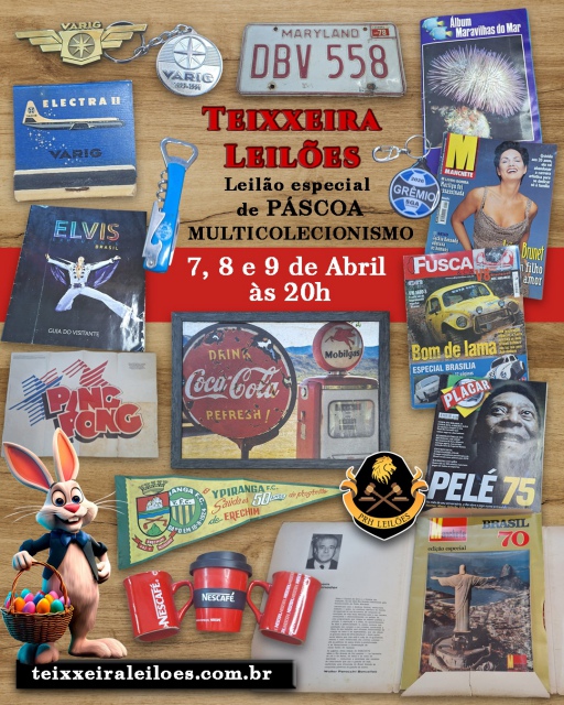 LEILÃO ESPECIAL DE PÁSCOA - MULTI-COLECIONISMO