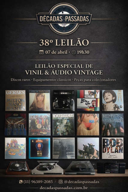 38º Leilão de Aparelhos de Som, Discos de Vinil e LD ( Laser Disc )