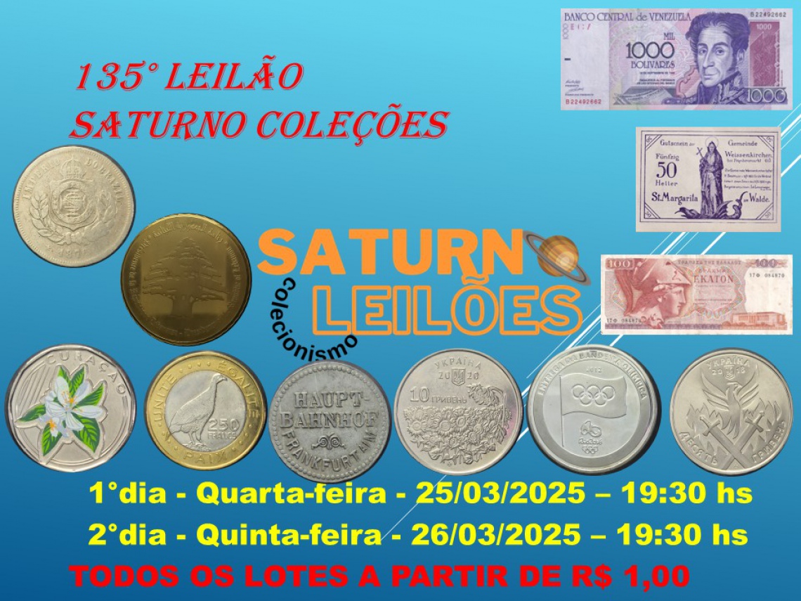 135º LEILÃO SATURNO LEILÕES