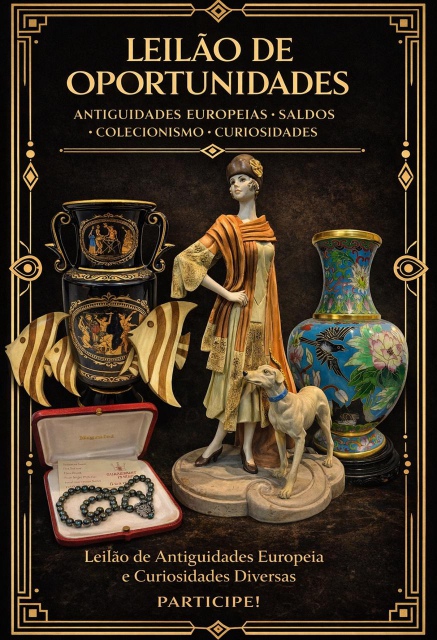 LEILÃO DE OPORTUNIDADES: ANTIGUIDADES EUROPEIAS, ESTOQUES E CURIOSIDADES