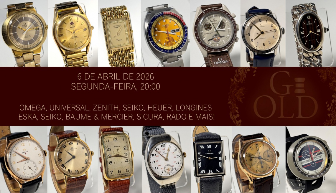 Relógios - É Old but Gold Leilões - Jr