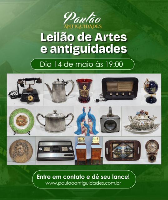 LEILÃO DE ARTE E ANTIGUIDADES - MAIO 2026