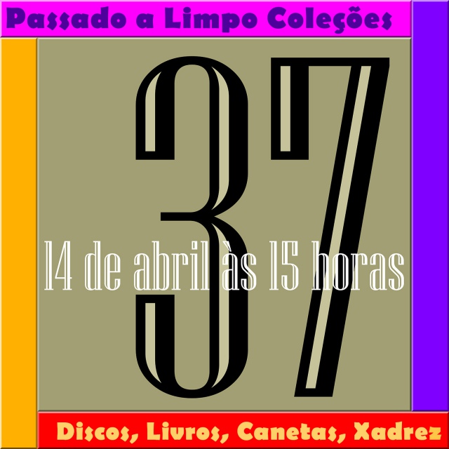 37º LEILÃO PASSADO A LIMPO DE COLEÇÕES - DISCOS, LIVROS, CANETAS, XADREZ