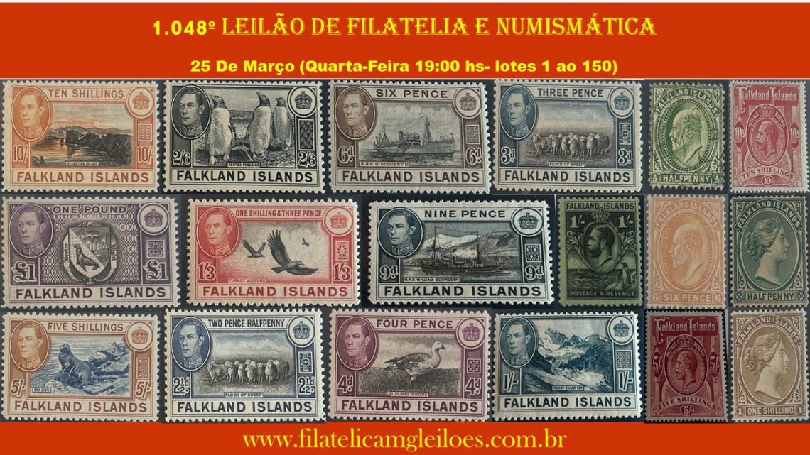 1.048º Leilão de Filatelia e Numismática