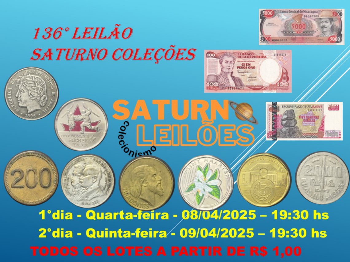 136º LEILÃO SATURNO LEILÕES