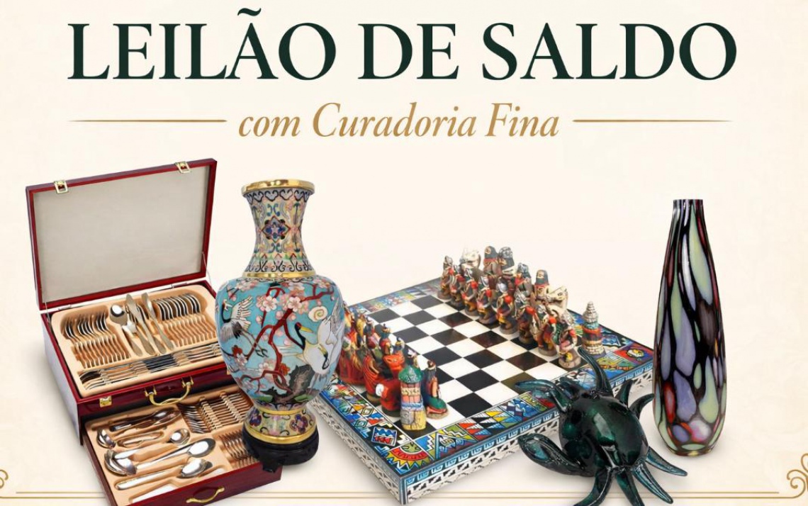 LEILÃO DE OPORTUNIDADES: ANTIGUIDADES, SALDOS DE ESTOQUES E CURIOSIDADES