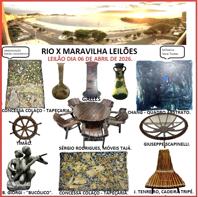 RIO X MARAVILHA LEILÕES - LEILÃO DE ARTE E ANTIGUIDADES ABRIL 2026