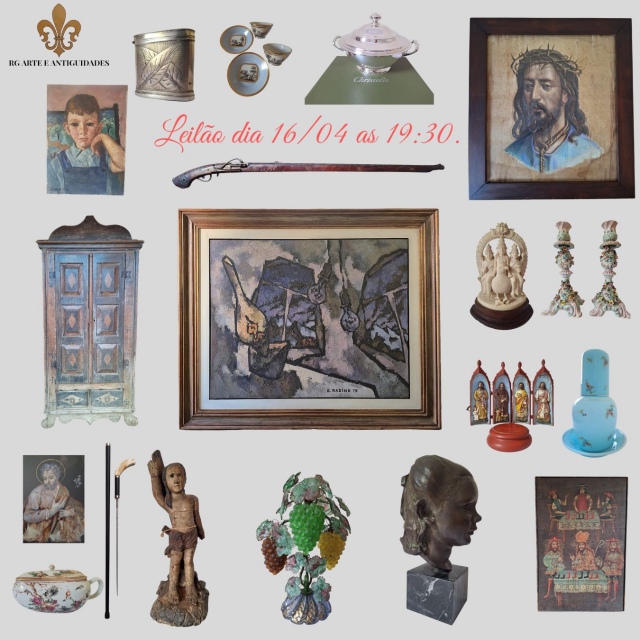 LEILÃO DE ARTE E ANTIGUIDADES 16/04/2026 - 19:30hs