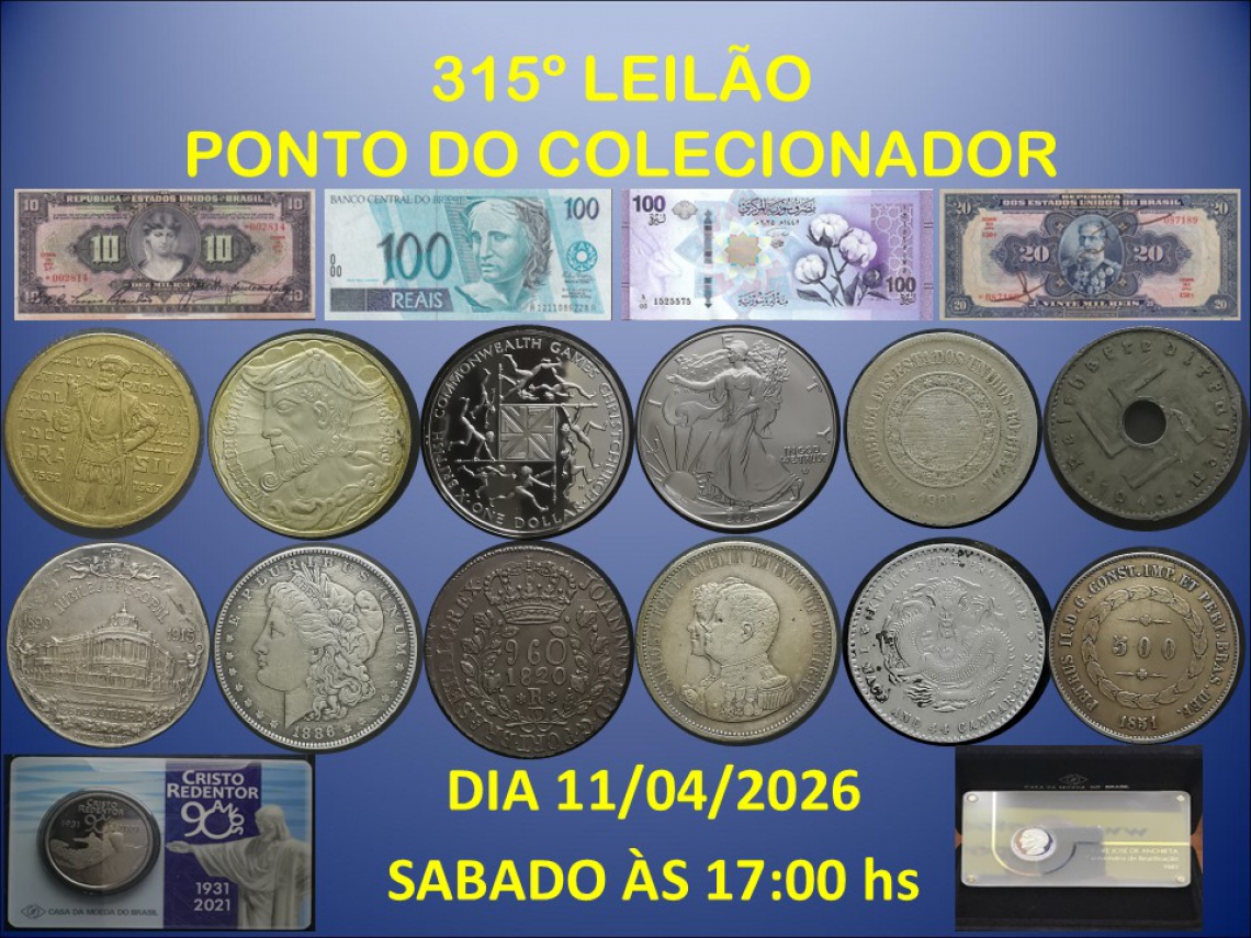 315º LEILÃO PONTO DO COLECIONADOR