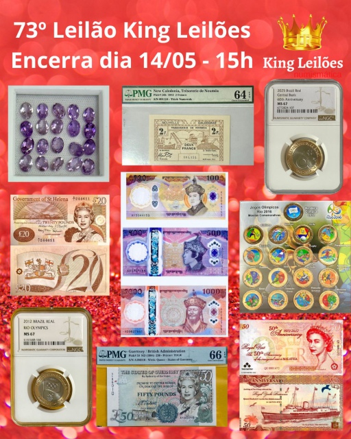 73º LEILÃO KING LEILÕES DE NUMISMÁTICA, MULTICOLECIONISMO E ANTIGUIDADE