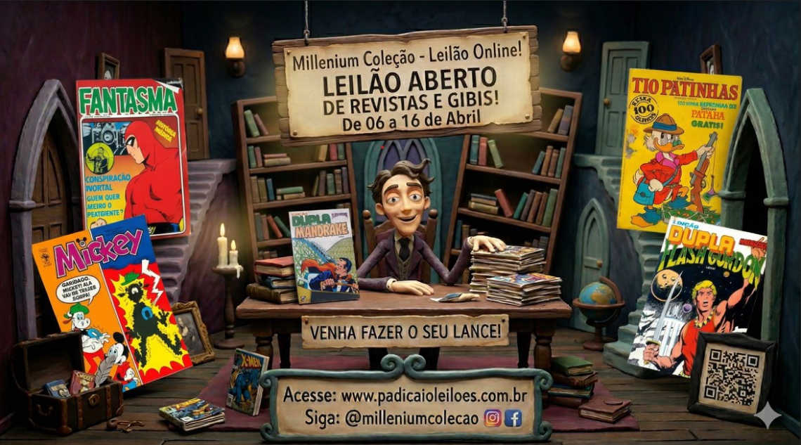 GRANDE LEILAO DE GIBIS/REVITAS/HQS, LIVROS ANTIGOS, COLECIONISMO E ANTIGUIDADES - MILLENIUM COLEÇÃO