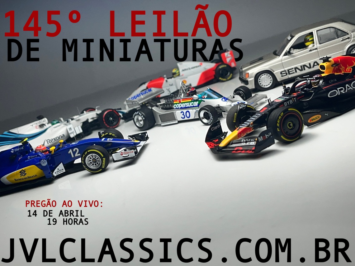 145º  Leilão de Miniaturas JVL Classics -  F1 Legends 1/43