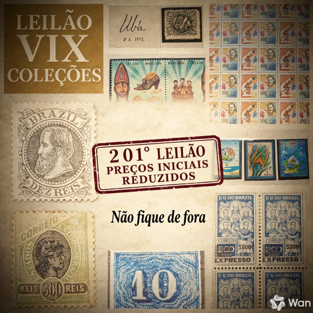 201º LEILÃO ESPECIAL DE FILATELIA