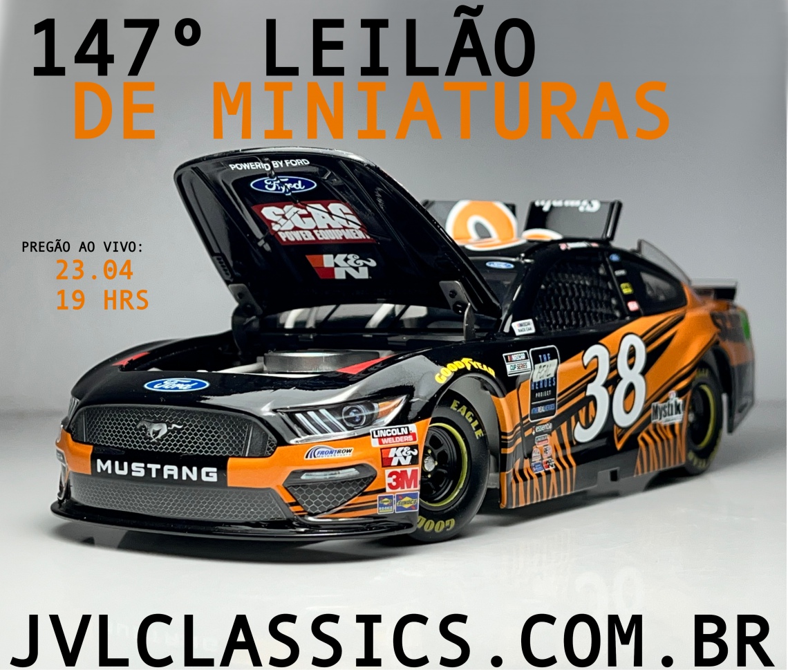147º  Leilão de Miniaturas JVL Classics - Nascar Legends 1/24 e 1/64