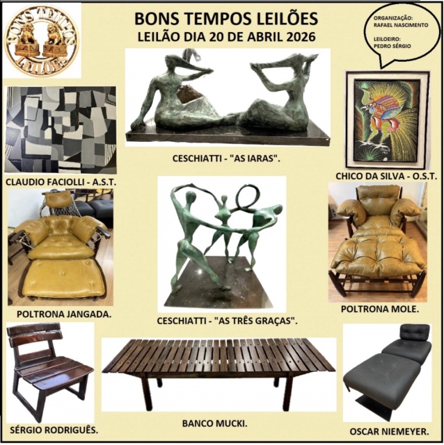 BONS TEMPOS LEILÕES - Leilão de Obras de Arte e Antiguidades Abril 2026.
