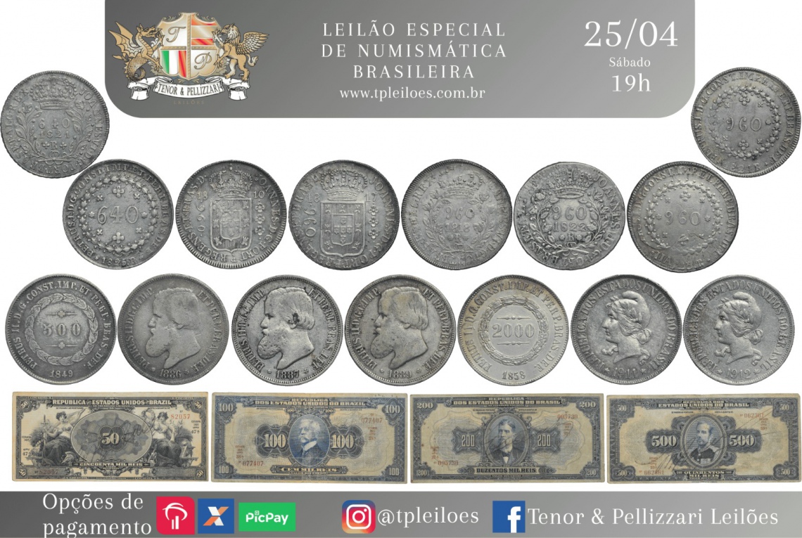 LEILÃO ESPECIAL DE NUMISMÁTICA BRASILEIRA