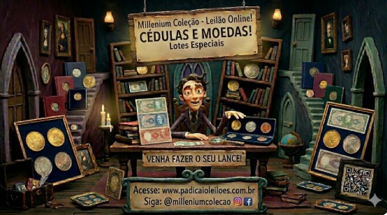 MILLENIUM COLEÇÃO - CÉDULAS E MOEDS NUMISMÁTICA