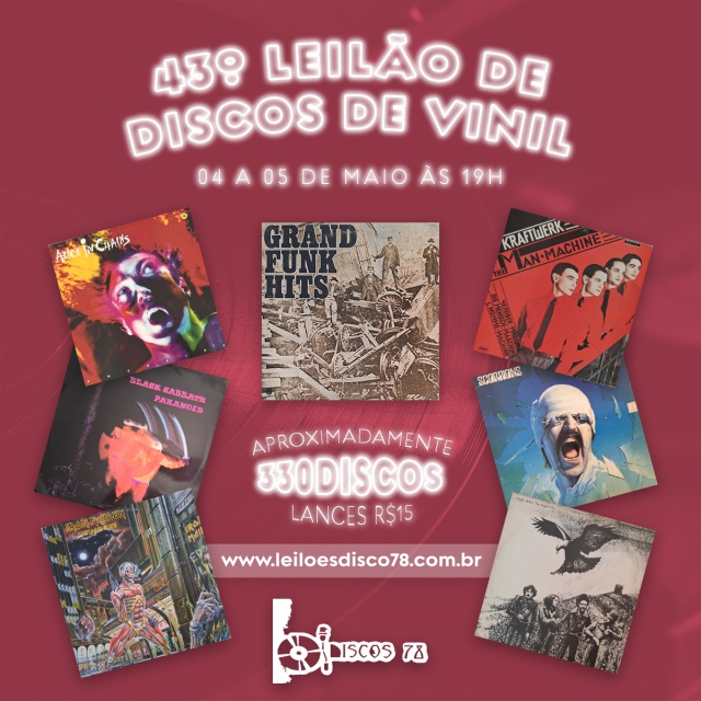 43º LEILÃO DE DISCO DE VINIL - DISCOS 78