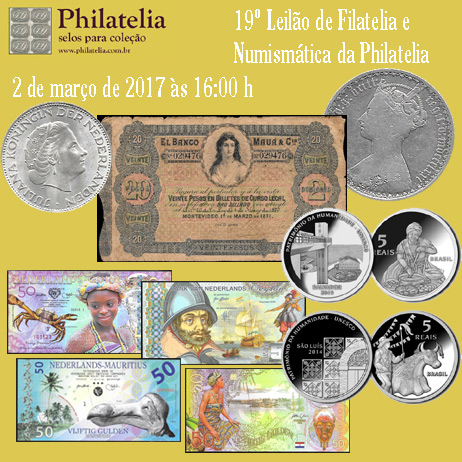 19º Leilão de Filatelia e Numismática - Philatelia Selos e Moedas